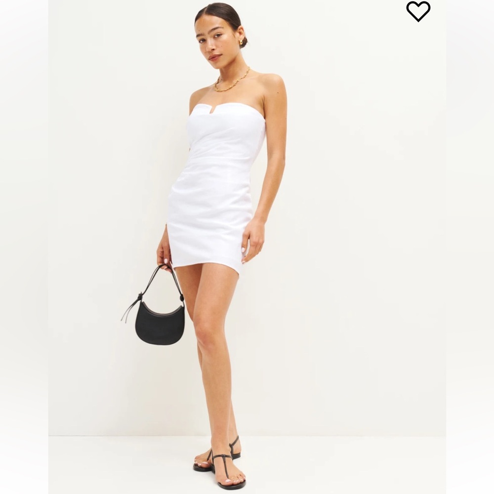 Reformation Abeni Linen Mini Dress